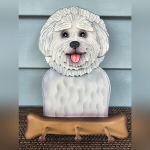 Vintage Dog Leash Holder by Draeger Woodcraft